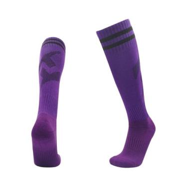 Imagem de Meias De Futebol Longas Para Crianças E Adultos, Alta Qualidade Em Alg