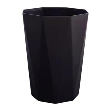 Imagem de predolo Lixeira pequena, moderna e leve, ideal para dormitórios universitários, salas de estar, quartos, quartos infantis e escritórios, Preto