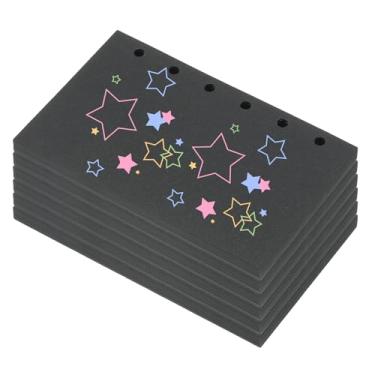 Imagem de PATIKIL Papel colorido de folhas soltas, 12,7 cm x 8,1 cm (A7), 300 folhas, 6 furos, 150 g/m², refil de papel para fichário em branco, suprimentos de papel para anotações de escritório, agenda de