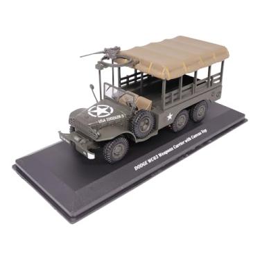 Imagem de Motor city classics Boneco colecionável militar fundido em escala 1:43 | Dodge WC63 Porta-armas com parte superior de lona | Modelo Militaria Diecast 24218-40