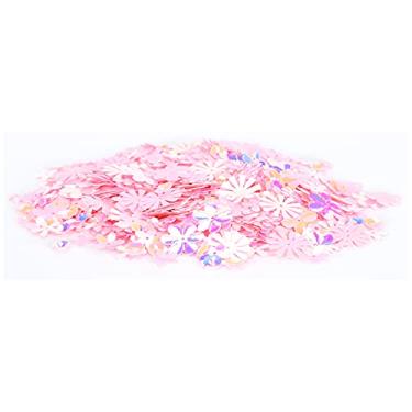 Imagem de Naroote Glitter Em Forma de Flor Confetes Decoração de Festa de Casamento Lantejoulas para Decoração de Férias/enchimento de Caixa de Presente/artesanato Feito à Mão 1 Pacote de 30g (Rosa Colorido)