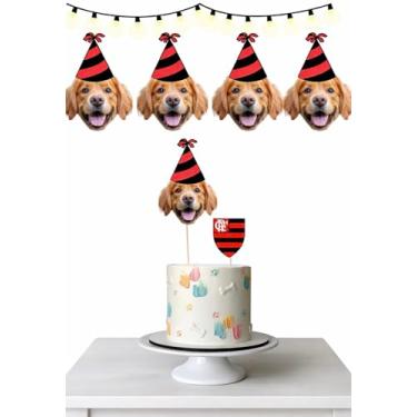Imagem de Kit Festa Pet Personalizada Flamengo, Decoração para Cães e Gatos