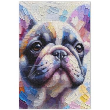 Imagem de Unicórnios roxos cenário fantástico quebra-cabeças para adultos 500 peças elefante branco arte personalizada arte decoração de casa, 20,5 x 14,9 polegadas