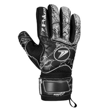 Imagem de Luva de Goleiro Poker Adapt 4 Semi Profissional Multiterreno Preto/cinza-Unissex