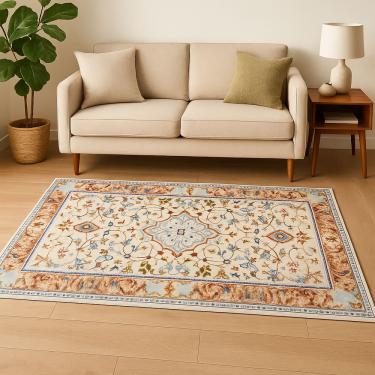 Imagem de Tapete Vinci Pelo Baixo Antialérgico Impermeável 100x140cm Jolitex  - Ravena