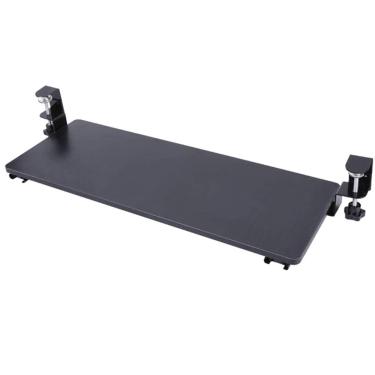 Imagem de TRGCJGH Bandeja de teclado Deslizamento ergonômico sob a mesa Bandeja de teclado Suporte de teclado deslizante para teclado de mesa Gaveta de teclado de computador, 75 x 25 cm
