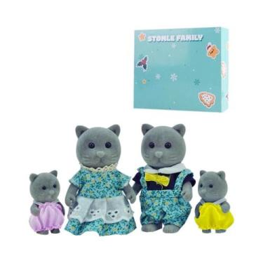 Imagem de Conjunto De Brinquedos De Casa De Bonecas Da Família Florestal Com Ace