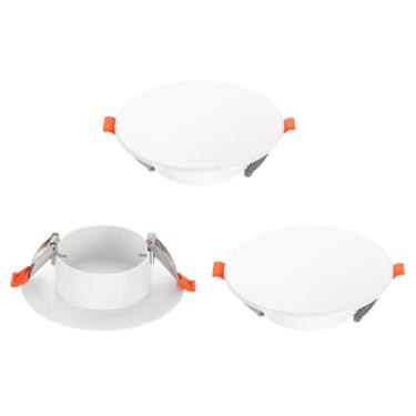 Imagem de Awclub Placas de cobertura de teto com mola de 5,3 polegadas, parede de acabamento de luz embutida, painel decorativo com tampa de furo para downlight com fivela para aberturas de teto com orifícios