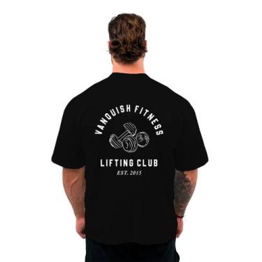 Imagem de Camiseta Oversized Masculina Streetwear Maromba Vanquish, Preto, G