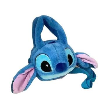 Imagem de Mochila De Pelúcia Kawaii Disney Stitch Para Meninas, Bolsa De Ombro D