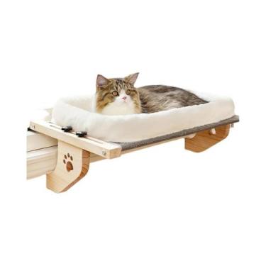 Imagem de Cama Suspensa Ajustável Para Gatos Com Design De Impressão De Patas, M