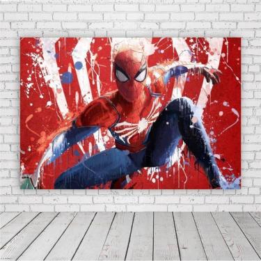 Imagem de Painel Retangular Spiderman 1,5X1,0M Lona Fosca