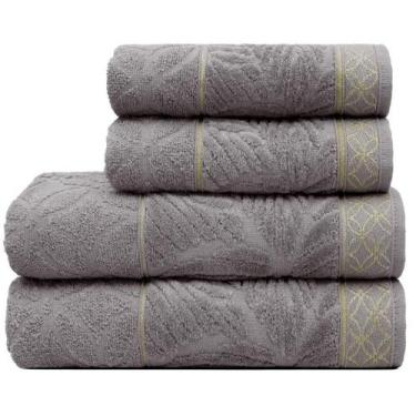 Imagem de KIT Jogo 2 Toalhas de Banho e 2 Toalhas de Rosto Appel Nativa 100% Alg