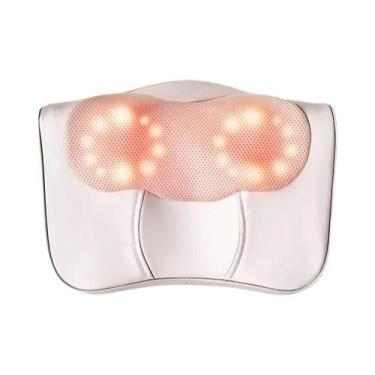 Imagem de Massageador Cervical Para Pescoço, Ombros E Costas Shiatsu Com Compres