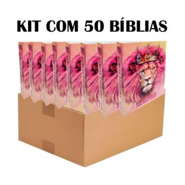 Imagem de Kit C/ 50 Biblias Sagrada P/ Evangelismo Ed. Promessas Feminina - REI 