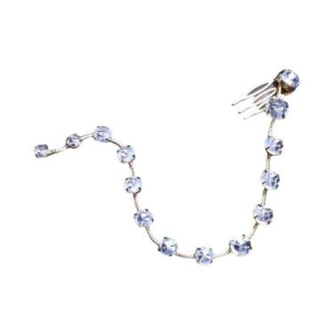 Imagem de Acessórios De Cabelo Femininos: Pente De Cabelo Trançado Colorido, Tia