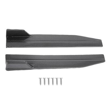 Imagem de GOTOTOP Difusor Universal de Winglet de Saia Lateral, Divisor de Spoiler de Extensão de Asa Lateral de Carro de Plástico ABS 560 Mm Fácil de Instalar para a Maioria Dos Veículos (Estilo Fibra de