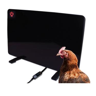 Imagem de Cozy Products Cozy Coop, aquecedor de galinheiro, aquecedor radiante de painel plano com protetor térmico, eficiência energética, fácil de instalar, ideal para animais pequenos, 200 watts, preto