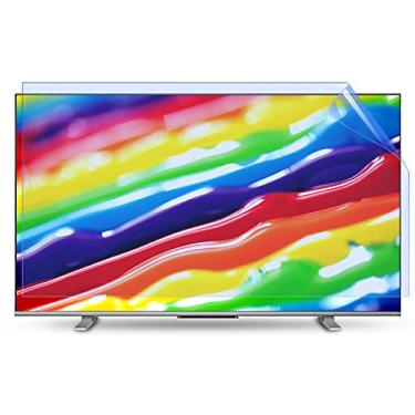 Imagem de Protetor de tela antirreflexo para TV de 65 polegadas, filme de TV antirreflexo para ambientes internos e externos, película fosca com luz azul