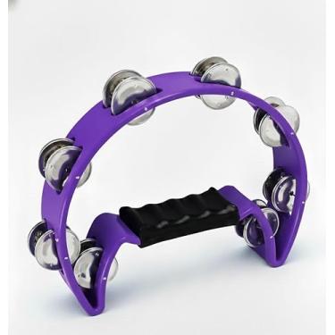 Imagem de Pandeiro Meia Lua Preto Pandeirola (Roxo)