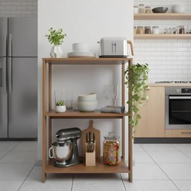 Imagem de Estante Organizadora Pequena Sapateira Livreiro Estilo Industrial 3 Prateleiras para Decoração Ambientes Sala Quarto Cozinha Livros Bolsas Sapatos - NATURE
