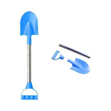 Imagem de Pá De Praia De Aço Inoxidável Para Crianças 56cm Brinquedo De Areia E 