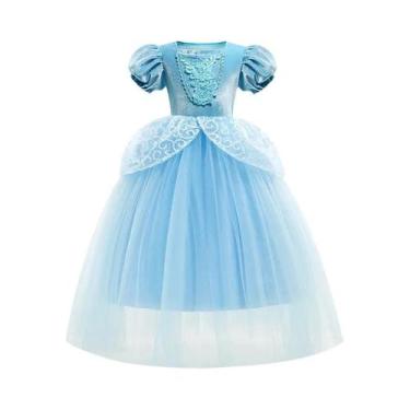 Imagem de Vestido De Festa De Princesa Fada Para Meninas, Vestido Puff Floral Bo