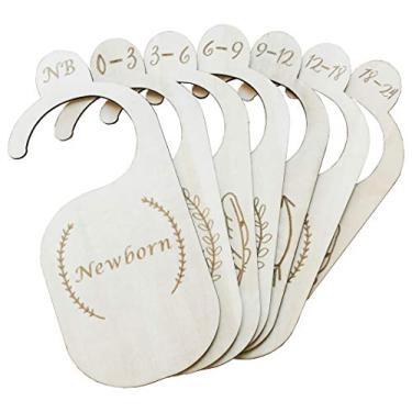 Imagem de Divisórias de armário de bebês: organizadores de armário de bebê, cabides e divisórias de armário de berçário, conjunto de 7 (clássico)