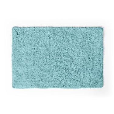 Imagem de Tapete Banheiro Atoalhado Capacho Piso Lavavel em Maquina com Algodão Vitoria (1, Verde Tiffany)