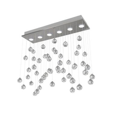 Imagem de Lustre De Cristal Aleatório 62X20Cm Living L305