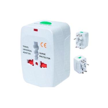 Imagem de Adaptador Tomada Londres Europa Americana 110V 220V Viagem - Relet