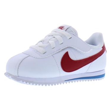 Imagem de Nike Tênis Cortez EasyOn para bebês/bebês (DM0952-115, branco/azul universitário/vermelho), Branco/azul universitário/vermelho universitário, 17