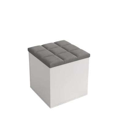Imagem de Puff Baú Suede Luxo Organizador Banqueta Decorativa Sala, Quarto Escritório(Marrom,1)