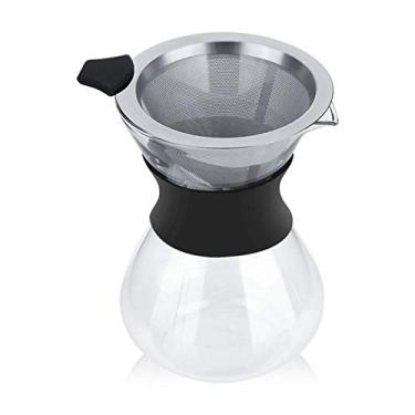 Imagem de Cosiki Máquina de café por Gotejamento Manual, Filtro de Aço Inoxidável, Pote de Vidro para Uma Deliciosa Experiência de Beber café, Ideal para Cozinha Doméstica
