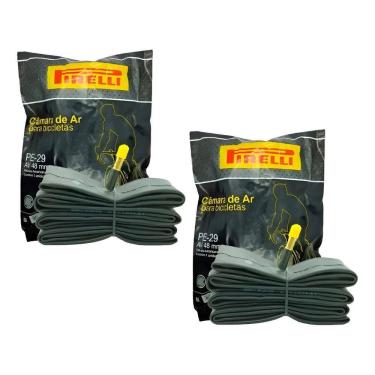 Imagem de Par Câmara Ar Pirelli Bike Aro 29 Americana Bico Grosso 48Mm