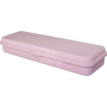 Imagem de ESTOJO PLASTICO SIMPLES ROSA PASTEL WALEU