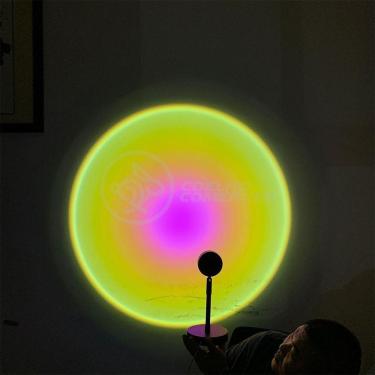 Imagem de Projetor Ring Light Sunset Luminária Tiktok Usb - Sol Nº9
