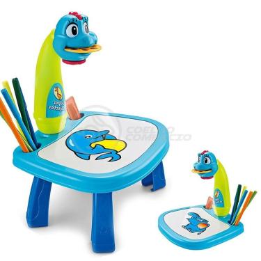 Imagem de Projetor Para Desenho Infantil Mesa Pintura De Projeção Magica Brinquedos Aprendizagem Galinha Azul
