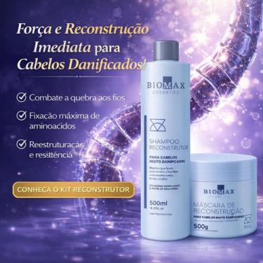 Imagem de Kit Biomax Reconstrução Capilar Tratamento Alto Impacto