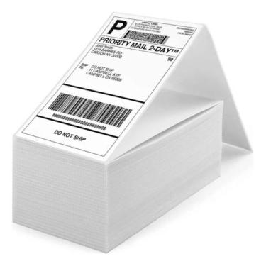 Imagem de 2500 Etiquetas Térmicas Sem Rolo 10x15 Cm Formato Resma - Alfashop