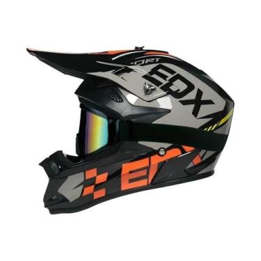 Imagem de Capacete De Motocross Unissex Para Adultos E Crianças, Certificado DOT
