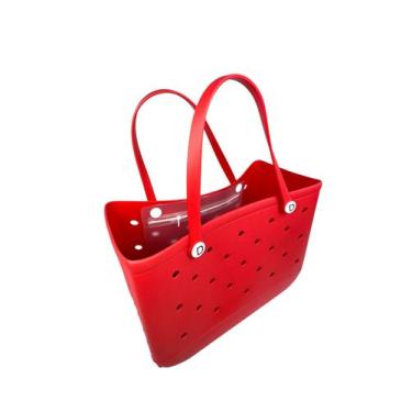 Imagem de Bolsa Eva Premium Vermelha Luxo Praia Piscina Impermeável - - Allurys,