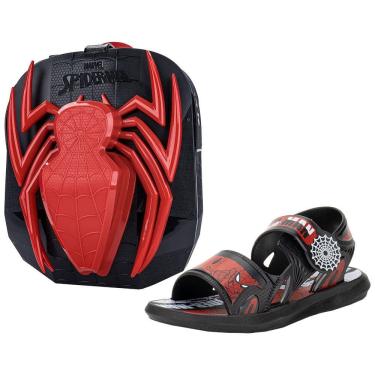 Imagem de Kit Papete Infantil Homem Aranha E Mochila Grendene Kids 23264