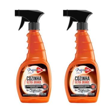 Imagem de Kit 2 Desengordurante Cozinha Ultra Forte Orange ProfisseIN - Tablet I