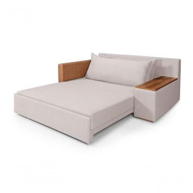 Imagem de Sofá Cama Panamá Compose Linho 2 Lugares Império Estofados Gelo