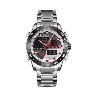 Imagem de Relógio Digital Esportivo Masculino À Prova d'Água Com LED NAVIFORCE, 