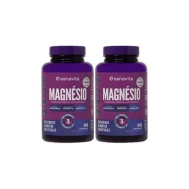 Imagem de Kit 2x Magnésio Tri Complex 60 Cápsulas Sanavita