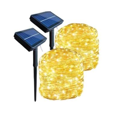 Imagem de Luzes De Fada LED Solares Para Natal, Jardim, Pátio, Árvore, Festa E A