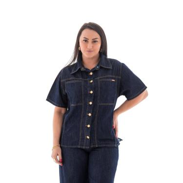 Imagem de Camisa Jeans Feminina Arauto Leve-Feminino