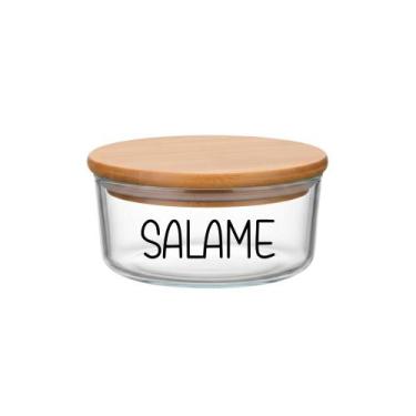 Imagem de Pote Hermético Redondo Vidro (380 ml) Salame - Casa Vitá, Salame